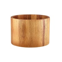 Acacia Wood Straight Sided Bowl